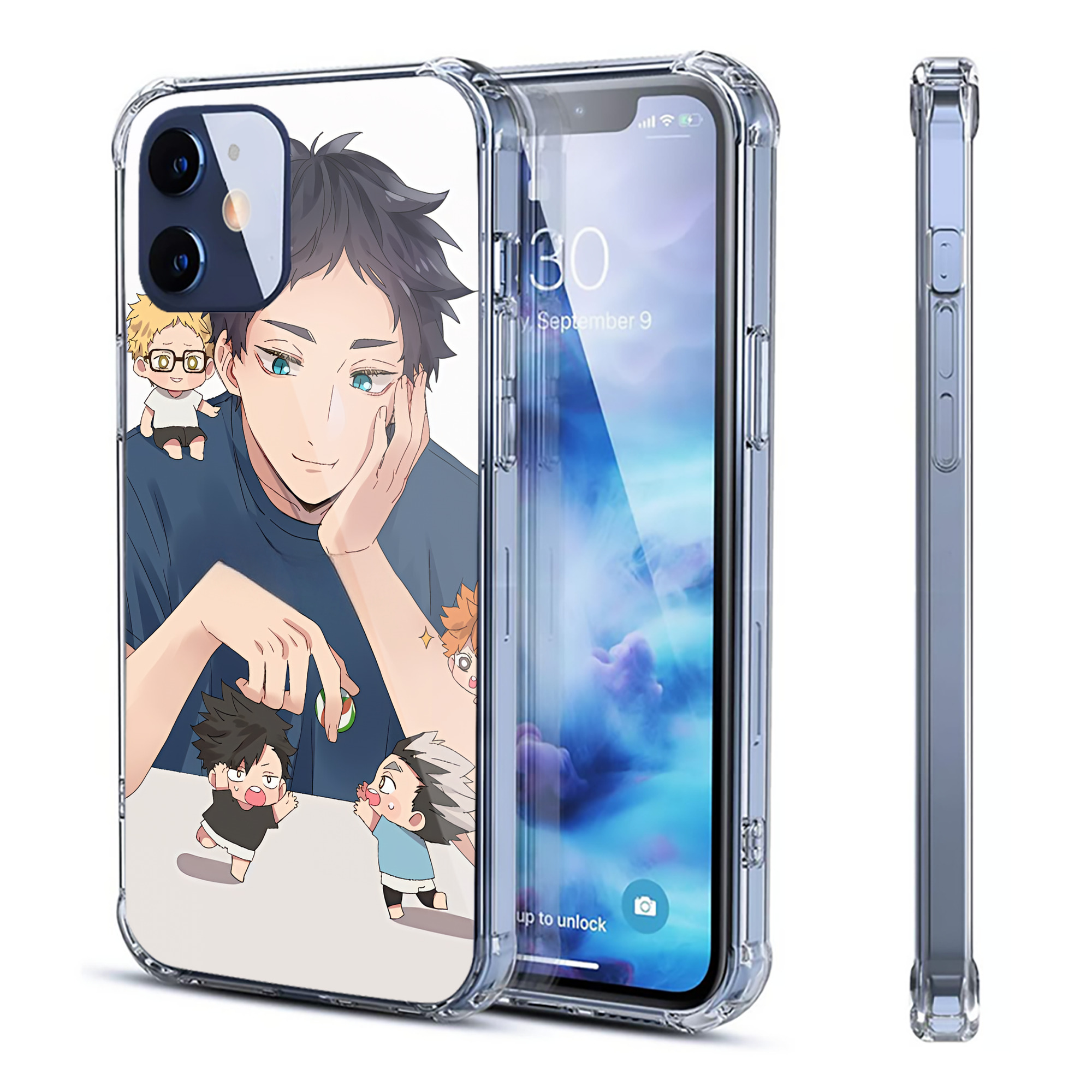 （画像用） ハイキュー!! Haikyu!! 【iPhone 12シリーズ対応】透明スマホケース（クリアソフトケース）